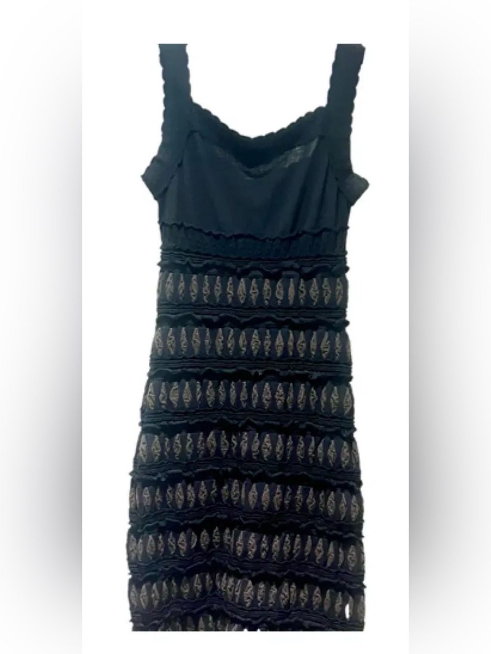Alaïa Black Wool Midi Dress